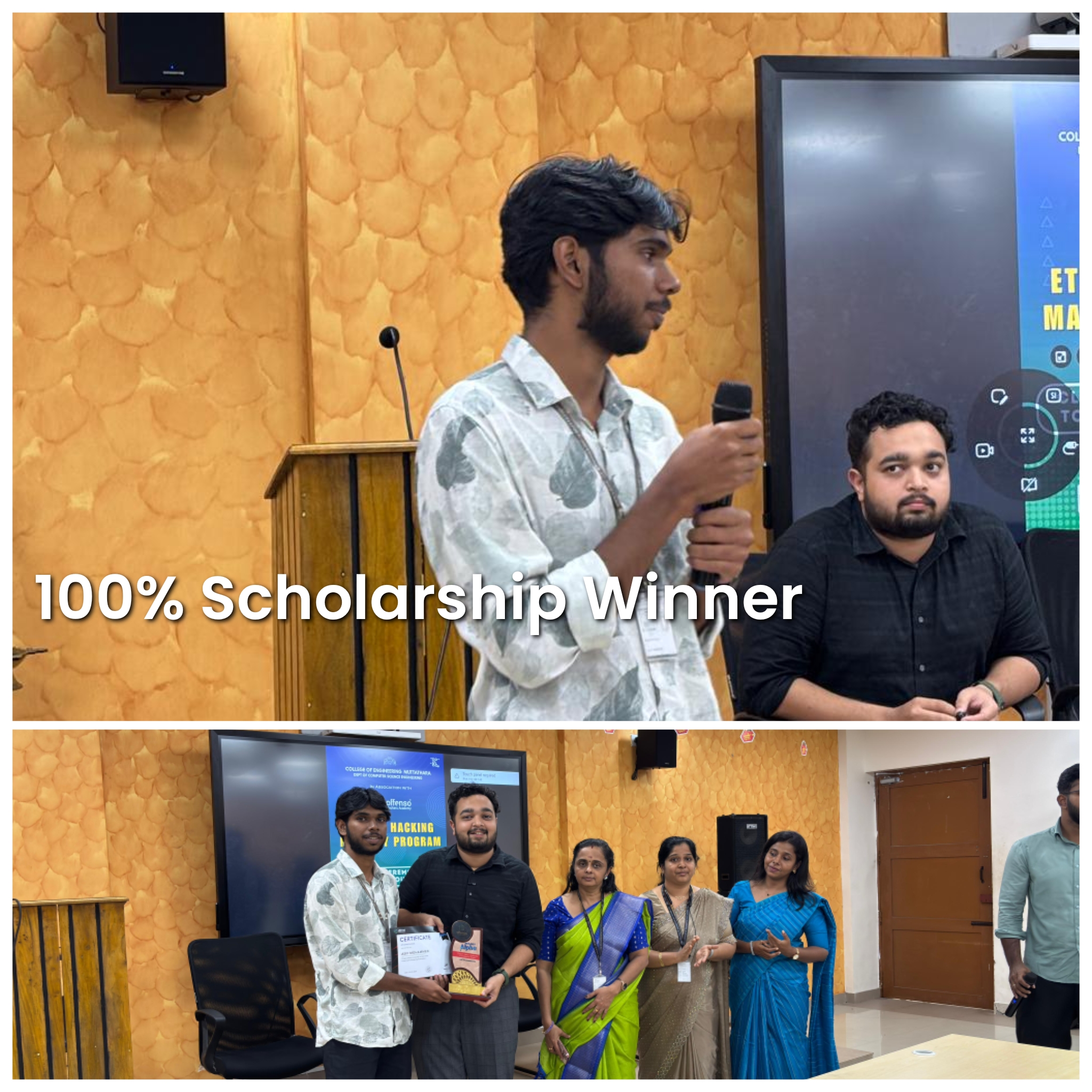 100% Scholarship Winner